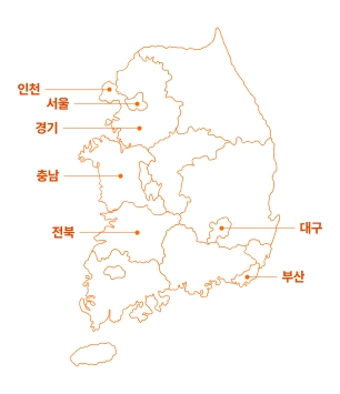 전국 지도