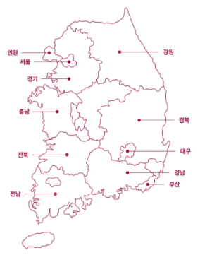 전국 지도