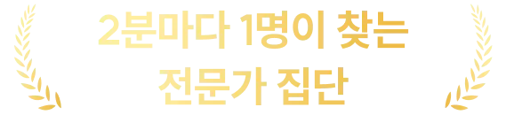 2분마다 1명이 찾는 전문가 집단
